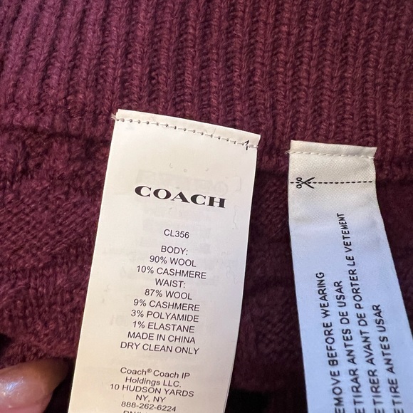 COACH Cashmere Wool Joggers - Picture 9 of 13